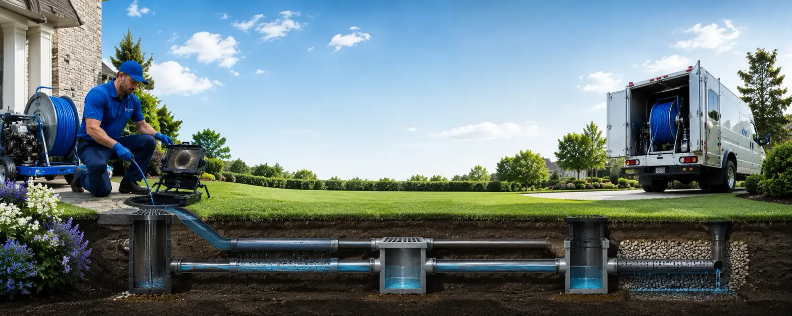Outdoor drain cleaning information for Hingham, WI