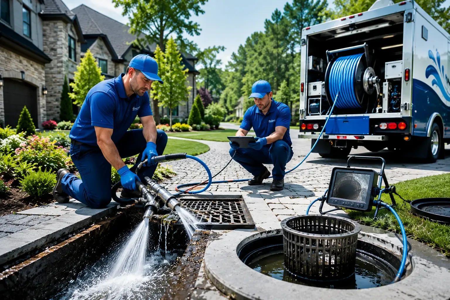 Local outdoor drain cleaning professionals in Hingham, WI
