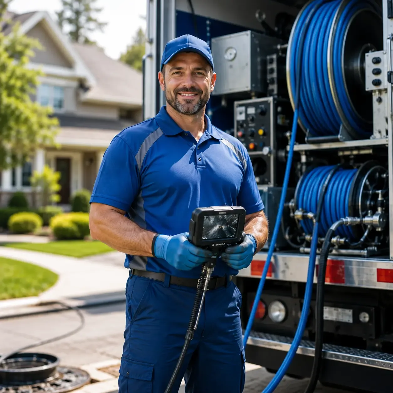 Local outdoor drain cleaning specialists in Hingham, WI